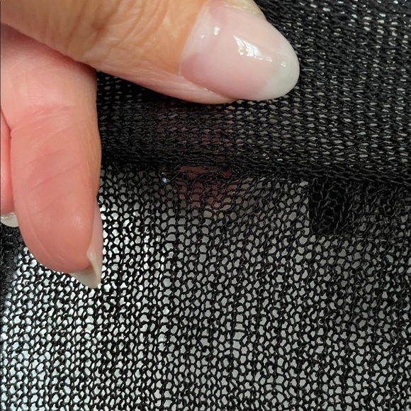 Eileen Fisher Large Italian Yarn Linen Blend Open-Front Cardigan - Picture 7 of 8